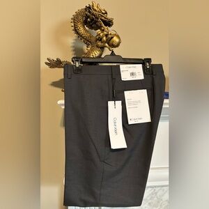 NWT Calvin Klein Grey slim fit pants 34 x 32